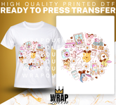 Christmas Winnie the Pooh and Friends - Premium DTF transfers