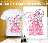 Pink Princess Castle - Premium DTF transfers