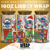 Experiment 626 Christmas CUPS UV DTF 16oz Glass Cup Wrap