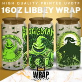 Boogieman Well well well UV DTF 16oz Glass Cup Wrap