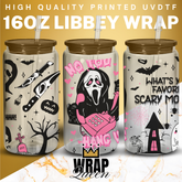 Scary Movie Whats your favorite scary movie UV DTF 16oz Glass Cup Wrap