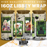 Sisters Sistas Hocus Pocus Film UV DTF 16oz Glass Cup Wrap