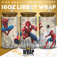 Spider City UV DTF 16oz Glass Cup Wrap