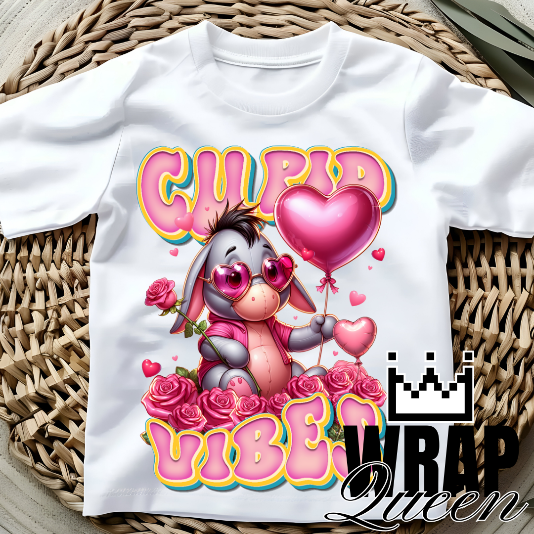 Valentines Cupid Vibes Eeyore Donkey DTF 👕