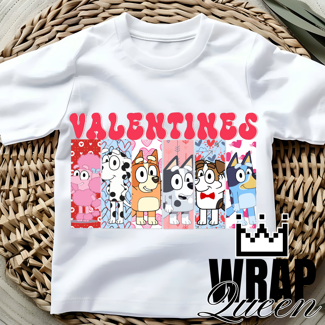 Valentine Heeler Australian Dog DTF 👕
